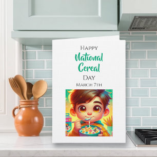 Happy National Cereal Day   March 7th Card