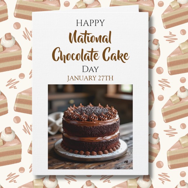 Happy National Chocolate Cake Day | Jan 27th Card (Creator Uploaded)
