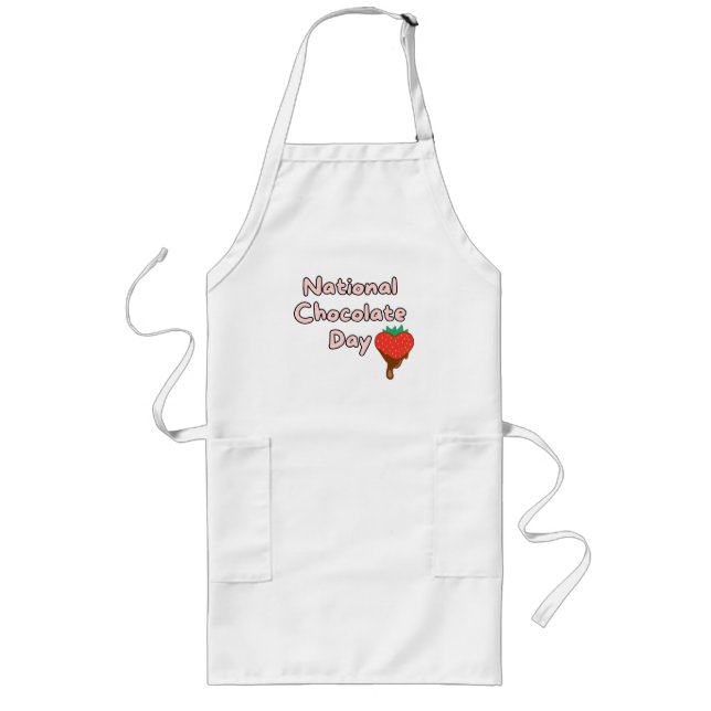 Happy national chocolate day long apron (Front)