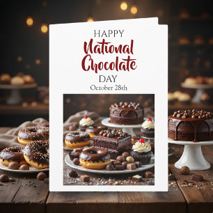 Happy National Chocolate Day   October 28th Card