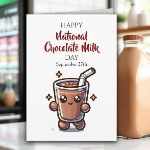 Happy National Chocolate Milk Day Card
