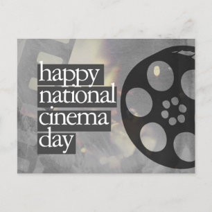 happy national cinema day postcard