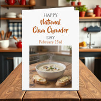 Happy National Clam Chowder Day | Feb 25th
