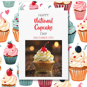 Happy National Cupcake Day December 15th Card