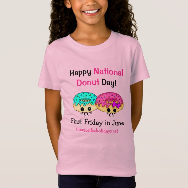 Happy National Doughnut Day   T-Shirt (Front)