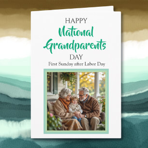 Happy National Grandparents Day Personalised Photo Card
