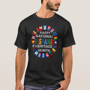 Happy National Hispanic Heritage Month Distressed T-Shirt