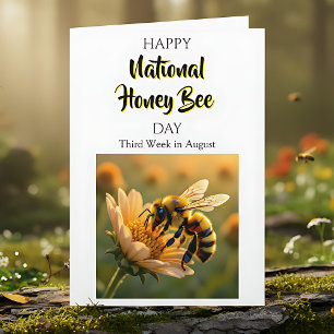Happy National Honey Bee Day! Card