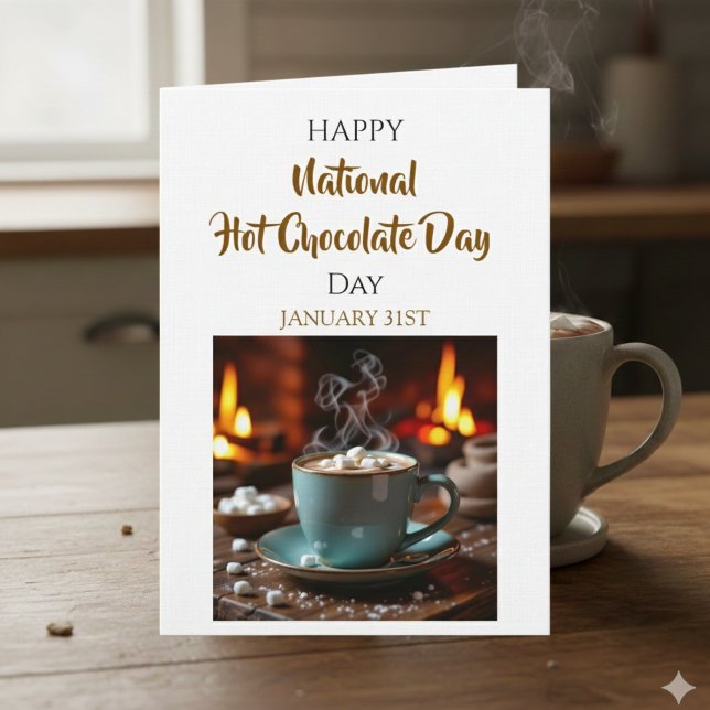Happy National Hot Chocolate Day | January 31st Card (Creator Uploaded)