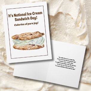 Happy National Ice Cream Sandwich Day August 2 Card