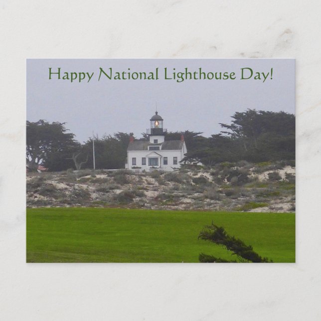 Happy National Lighthouse Day! Postcard (Front)