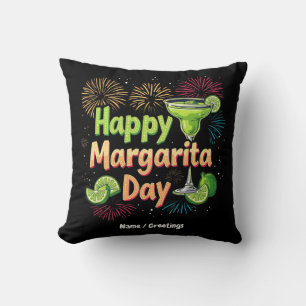 Happy National Margarita Day Celebrations Cushion