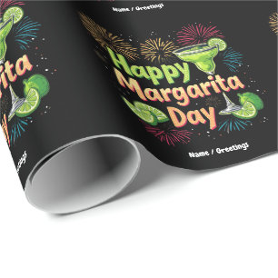  Happy National Margarita Day Celebrations Wrapping Paper