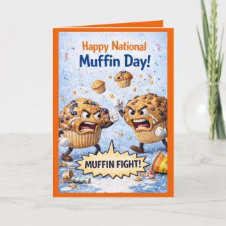 Happy National Muffin Day Greeting Card, Feb 20th Card