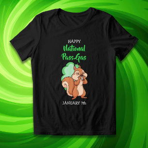 Happy National Pass Gas Day January 7th Tri-Blend Shirt