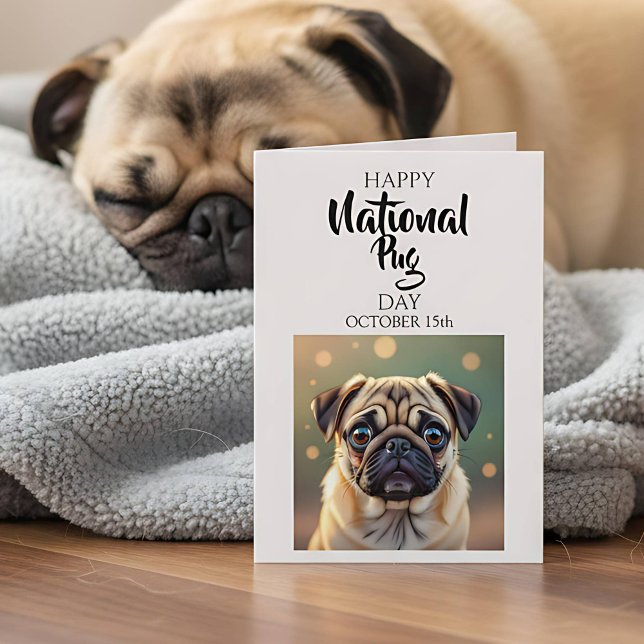 Happy National Pug Day | October 15th Card (Creator Uploaded)