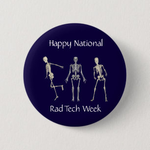 Happy National Rad Tech Week 6 Cm Round Badge