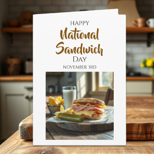 Happy National Sandwich Day   November 3rd Card