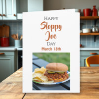 Happy National Sloppy Joe Day - March 18th
