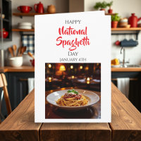 Happy National Spaghetti Day | January 4th