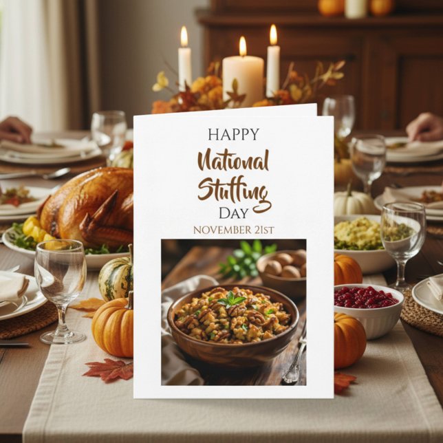 Happy National Stuffing Day | November 21st Card (Creator Uploaded)