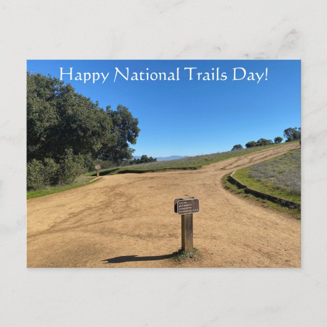 Happy National Trails Day! Postcard (Front)