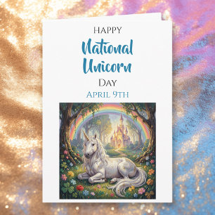 Happy National Unicorn Day   April 9th Card