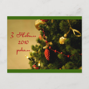 Happy New 2010 Year Holiday Postcard