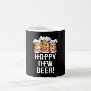 HAPPY NEW BEER! New Year's Eve Party Drinking Coffee Mug