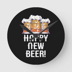 HAPPY NEW BEER! New Year's Eve Party Drinking Round Clock