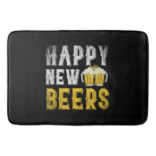 Happy New Beers Party Bath Mat