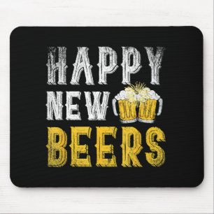 Happy New Beers Party Mouse Mat