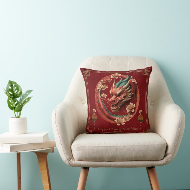 Happy new chinese dragon year cushion (Chair)