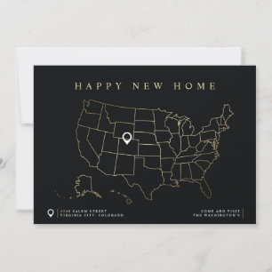 Happy New Home Moving Announcement