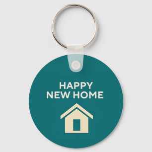 Happy New Home x Teal Key Ring