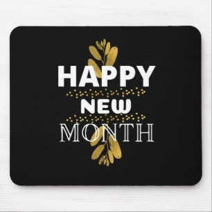 happy new month mouse mat