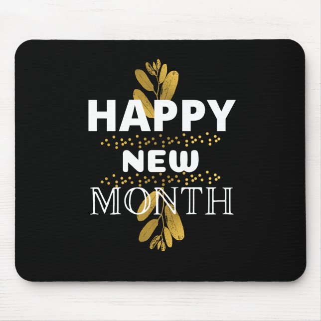 happy new month mouse mat (Front)