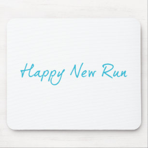 Happy New Run Mouse Mat