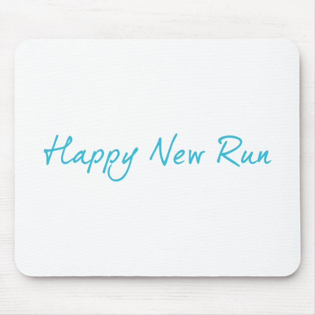 Happy New Run Mouse Mat (Front)