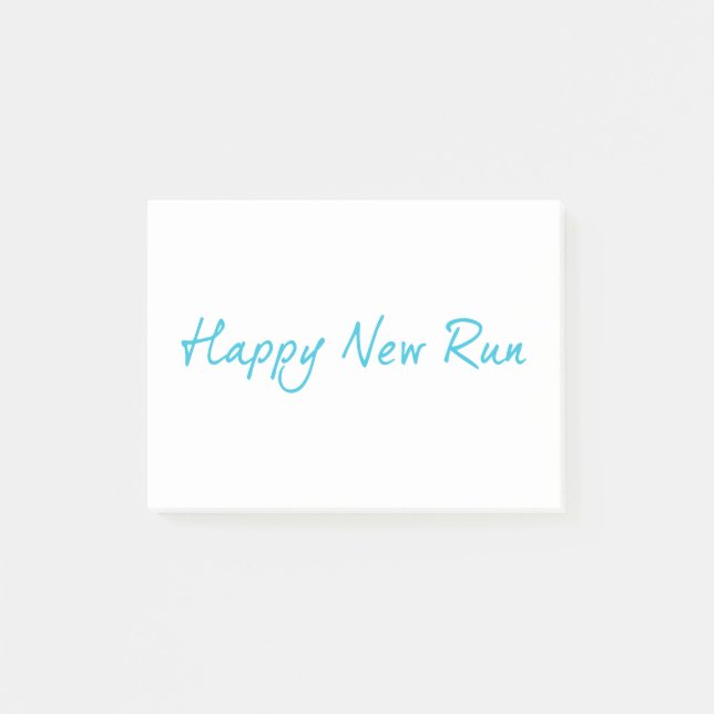Happy New Run Post-it Notes (Front)