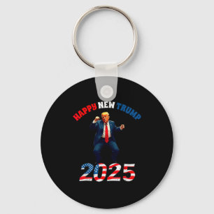 Happy New Trump Make New Years Great Again Trump N Key Ring
