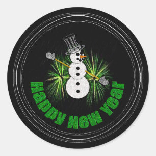 Happy New Year 1 Sticker