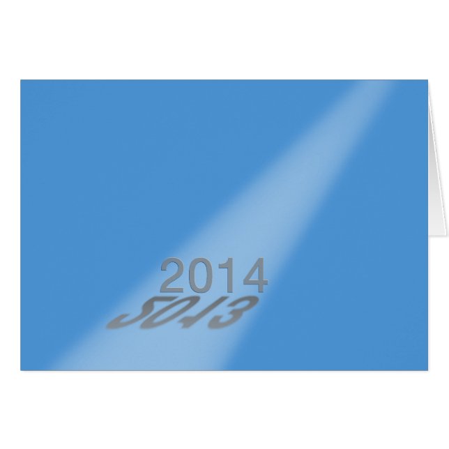 Happy New Year 2013-2014 Spotlight Blue (Front Horizontal)