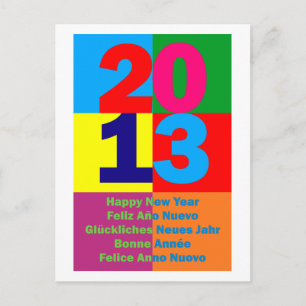 Happy New Year 2013 Holiday Postcard