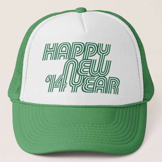 Happy new Year 2014 Trucker Hat (Front)