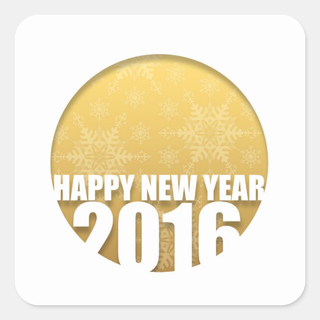 Happy New Year 2016 - Stickers 2 - (Front)