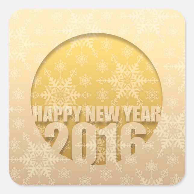 Happy New Year 2016 - Stickers 4 - (Front)