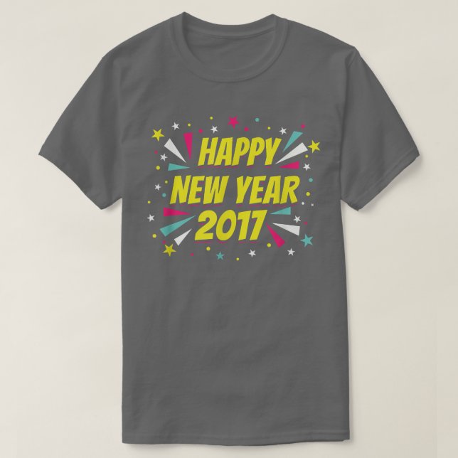 Happy New Year 2017  T-Shirt (Design Front)