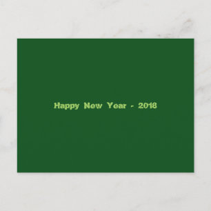 Happy new year 2018 holiday postcard