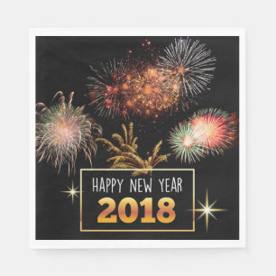Happy New Year 2018 Napkin